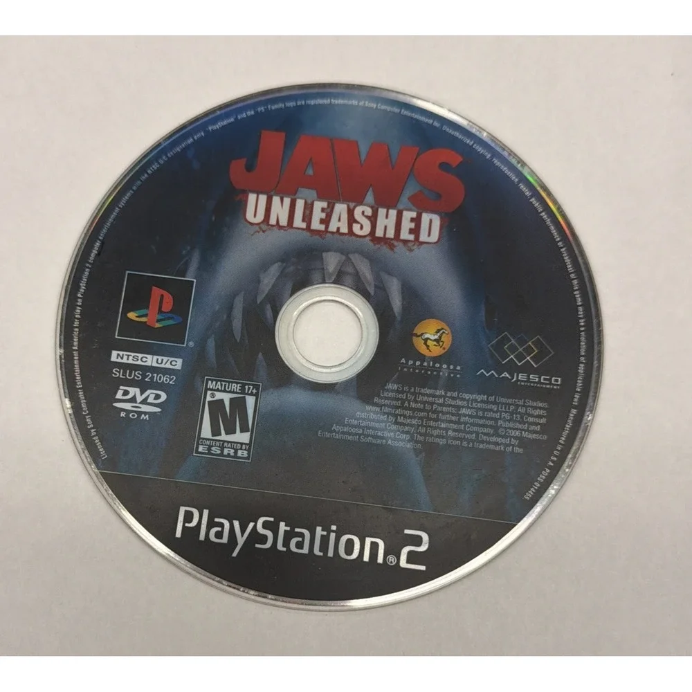 Jaws Unleashed PS2 CIB Sony PlayStation 2 2006 Video Game